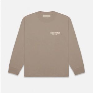 Essentials Fear Of God Desert Taupe Crew Neck Sweatshirt
